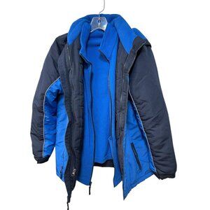 Athletech Hooded 3 in 1 Jacket Fleece Detachable Sweater Youth Size XL 14-16